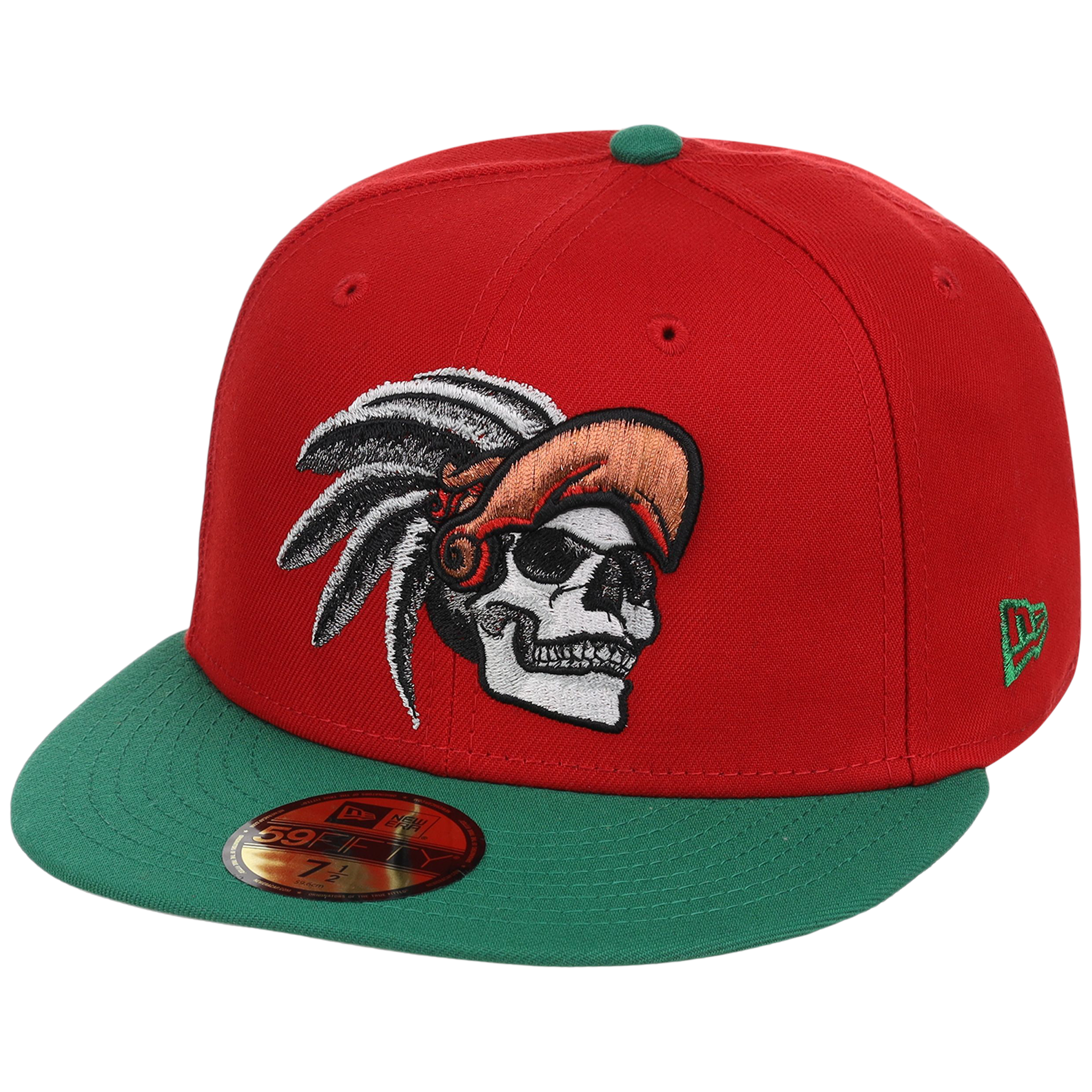 Crown the City: Mexico City - Aztec Head New Era 59FIFTY (Red/Dark Green)