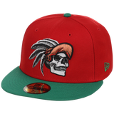 Crown the City: Mexico City - Aztec Head New Era 59FIFTY (Red/Dark Green)
