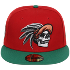 Crown the City: Mexico City - Aztec Head New Era 59FIFTY (Red/Dark Green)