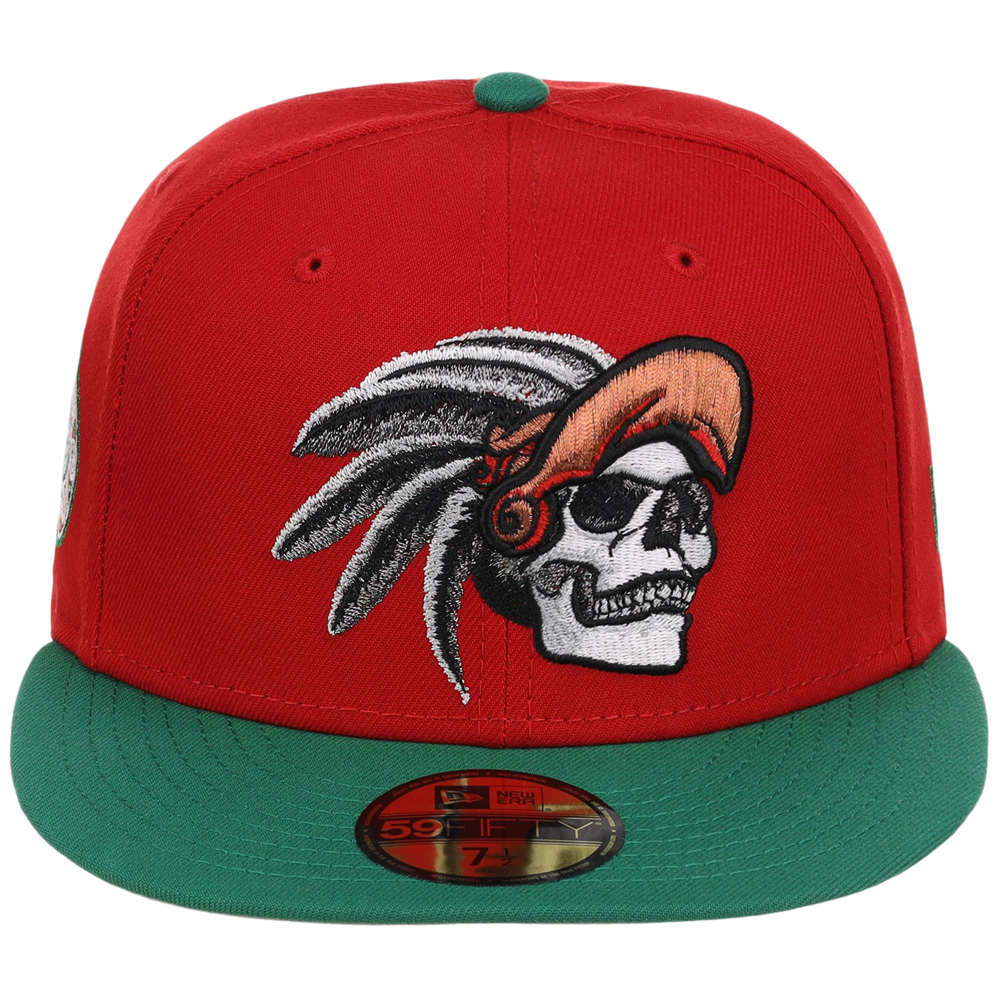 Crown the City: Mexico City - Aztec Head New Era 59FIFTY (Red/Dark Green)
