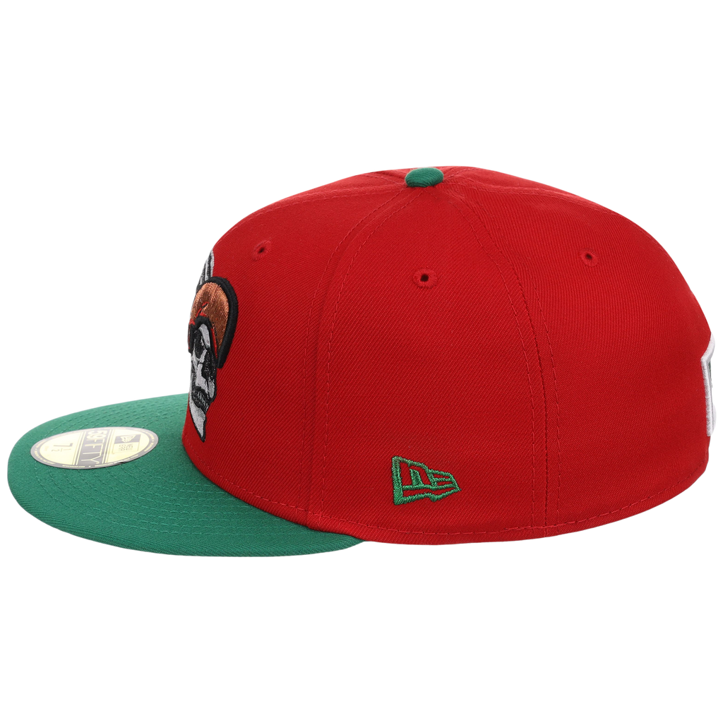 Crown the City: Mexico City - Aztec Head New Era 59FIFTY (Red/Dark Green)