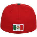 Crown the City: Mexico City - Aztec Head New Era 59FIFTY (Red/Dark Green)