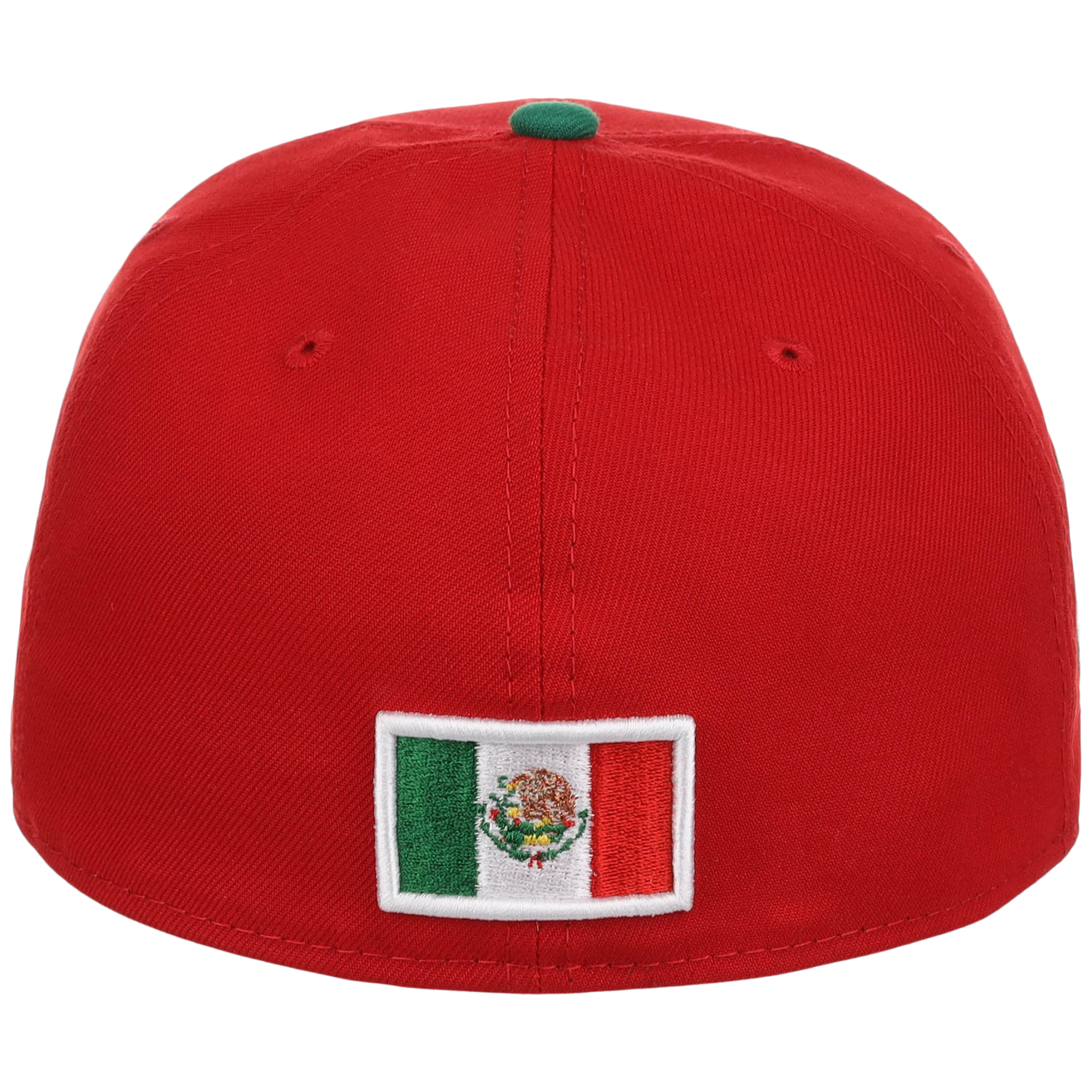 Crown the City: Mexico City - Aztec Head New Era 59FIFTY (Red/Dark Green)
