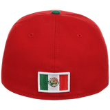 Crown the City: Mexico City - Aztec Head New Era 59FIFTY (Red/Dark Green)