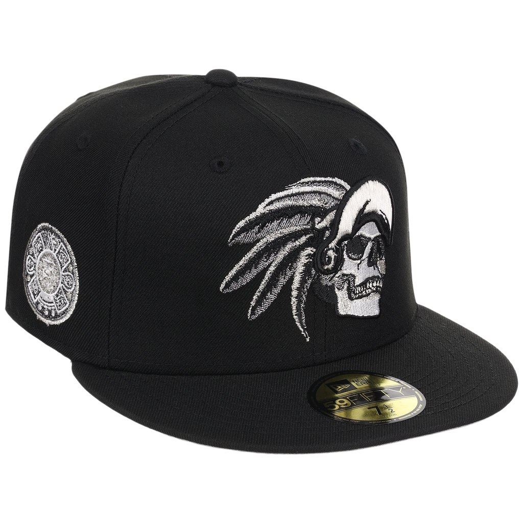 Crown the City: Mexico City - Aztec Head New Era 59FIFTY (Black/Black)