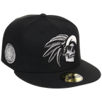 Crown the City: Mexico City - Aztec Head New Era 59FIFTY (Black/Black)