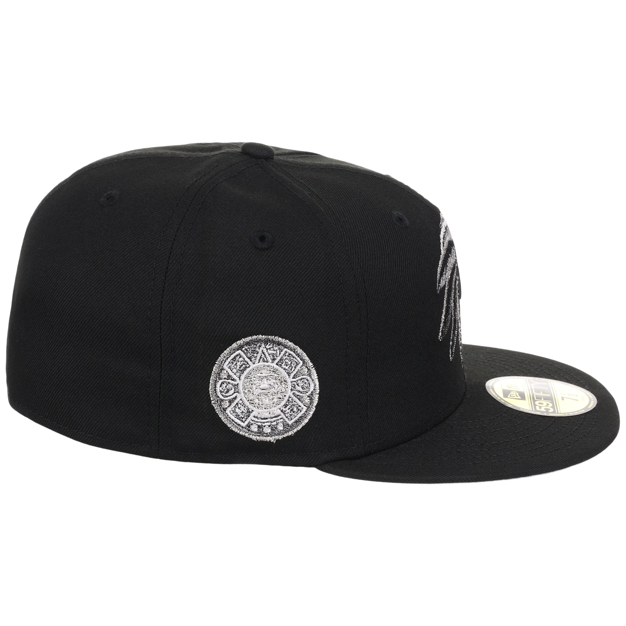 Crown the City: Mexico City - Aztec Head New Era 59FIFTY (Black/Black)