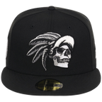 Crown the City: Mexico City - Aztec Head New Era 59FIFTY (Black/Black)