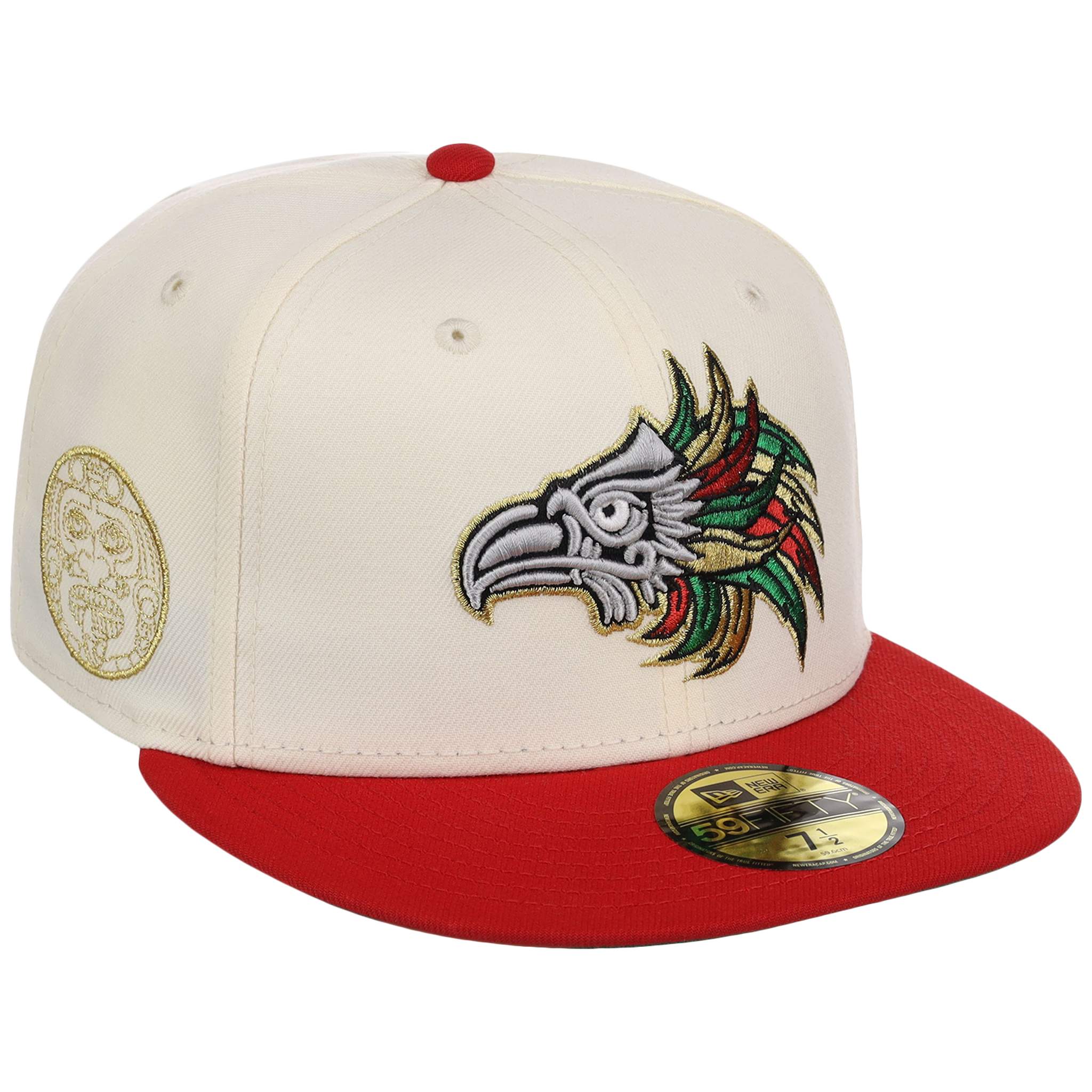 Crown the City: Mexico City - Aztec New Era 59FIFTY (Chrome/Red)