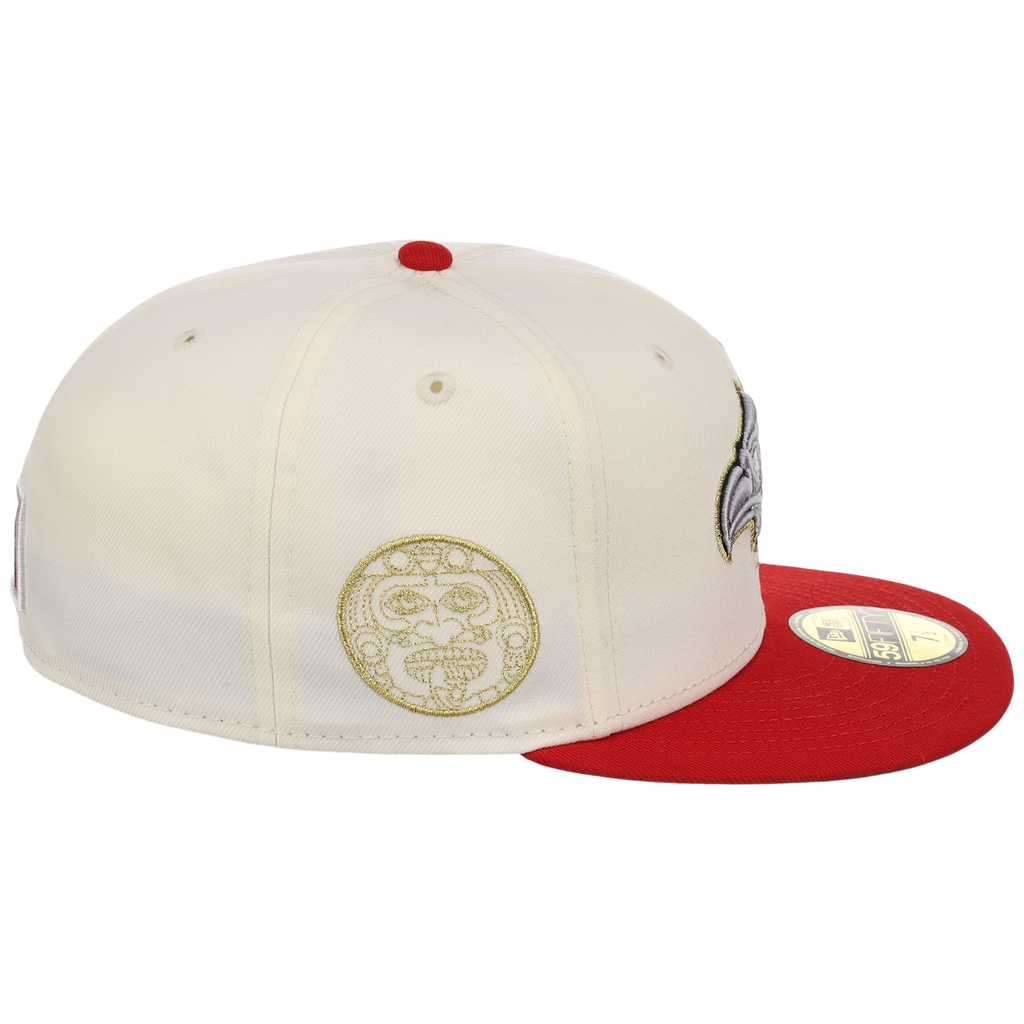 Crown the City: Mexico City - Aztec New Era 59FIFTY (Chrome/Red)