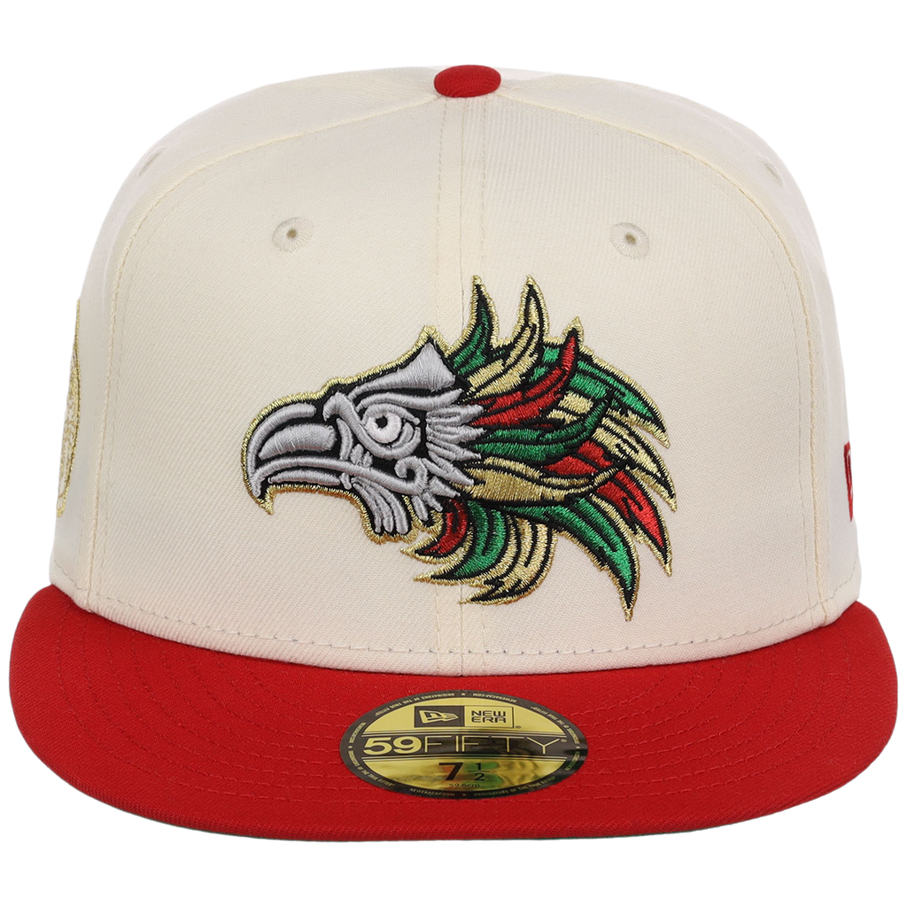 Crown the City: Mexico City - Aztec New Era 59FIFTY (Chrome/Red)