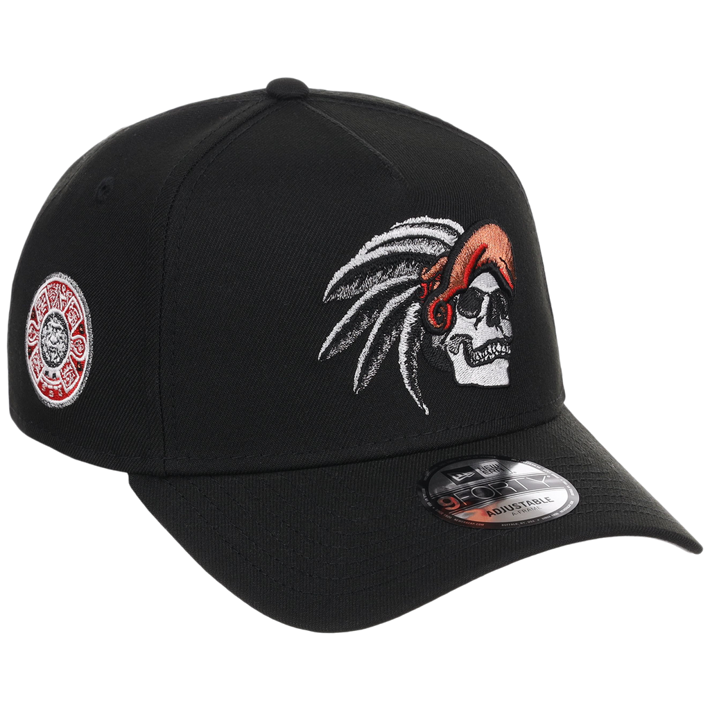 Crown the City: Mexico City - Aztec Head New Era 9FORTY (Black/Black)