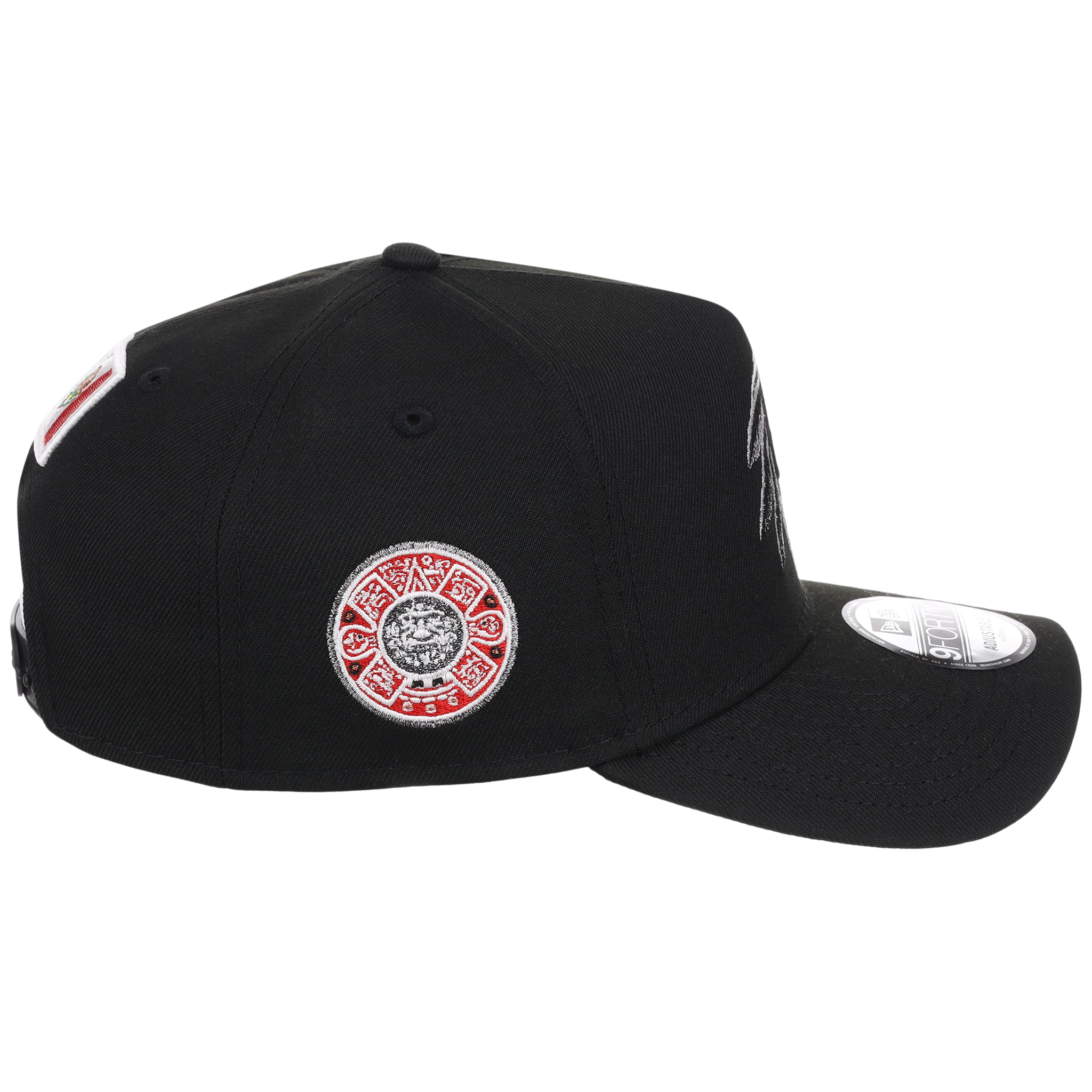 Crown the City: Mexico City - Aztec Head New Era 9FORTY (Black/Black)
