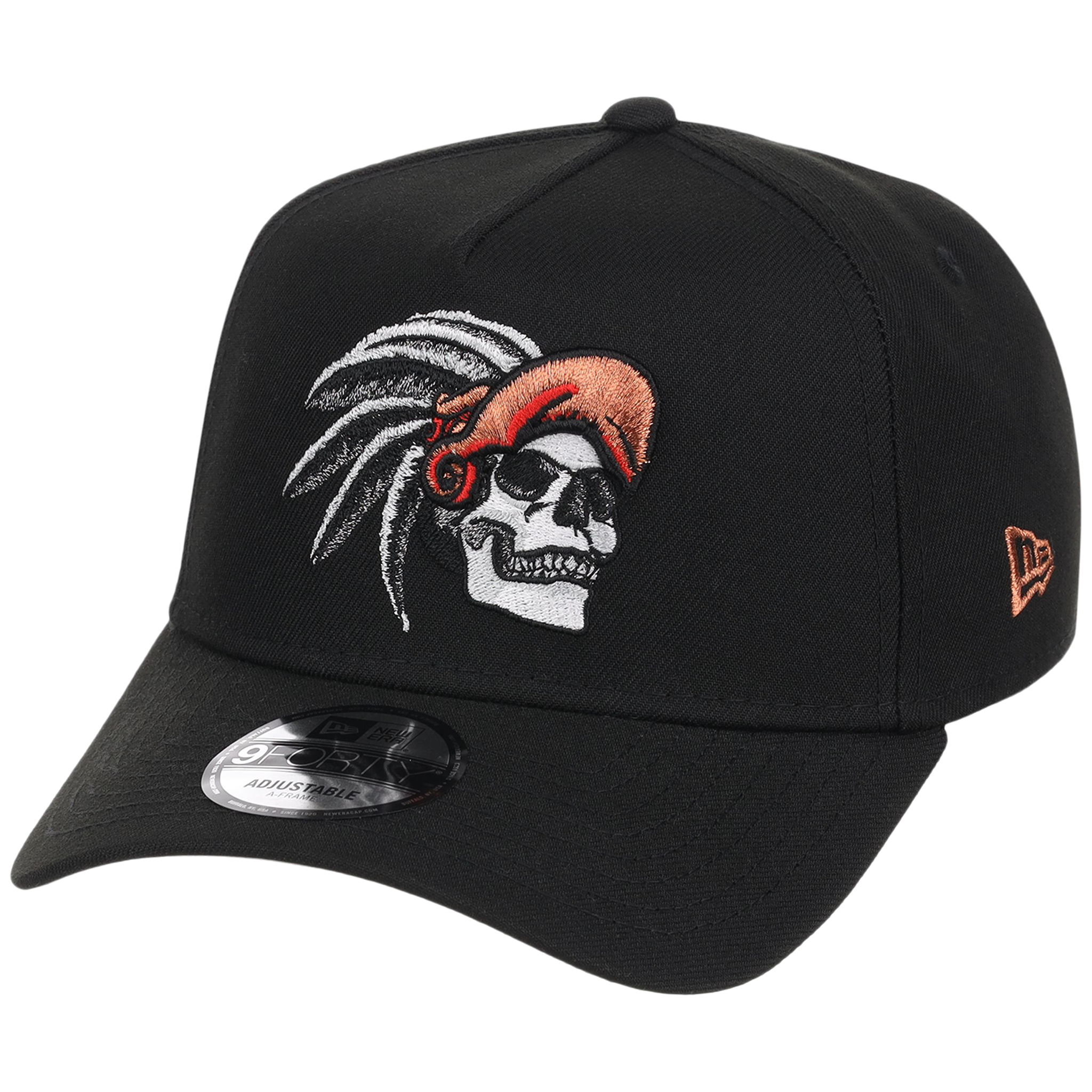 Crown the City: Mexico City - Aztec Head New Era 9FORTY (Black/Black)