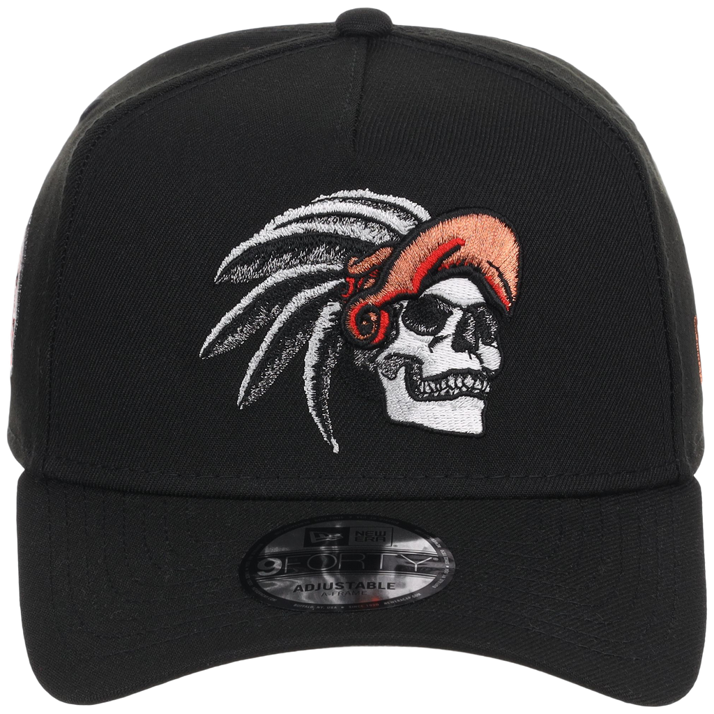 Crown the City: Mexico City - Aztec Head New Era 9FORTY (Black/Black)