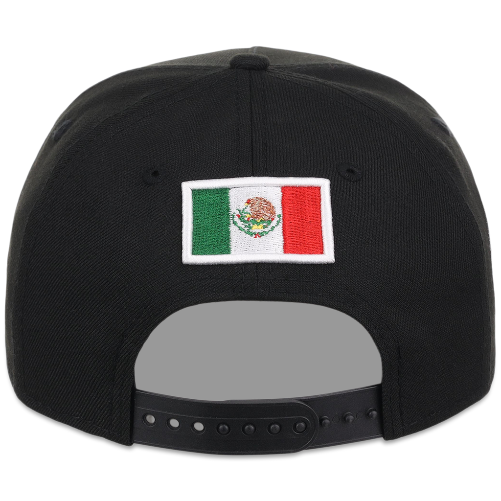 Crown the City: Mexico City - Aztec Head New Era 9FORTY (Black/Black)