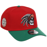 Crown the City: Mexico City - Aztec Head New Era 9FORTY (Red/Dark Green)