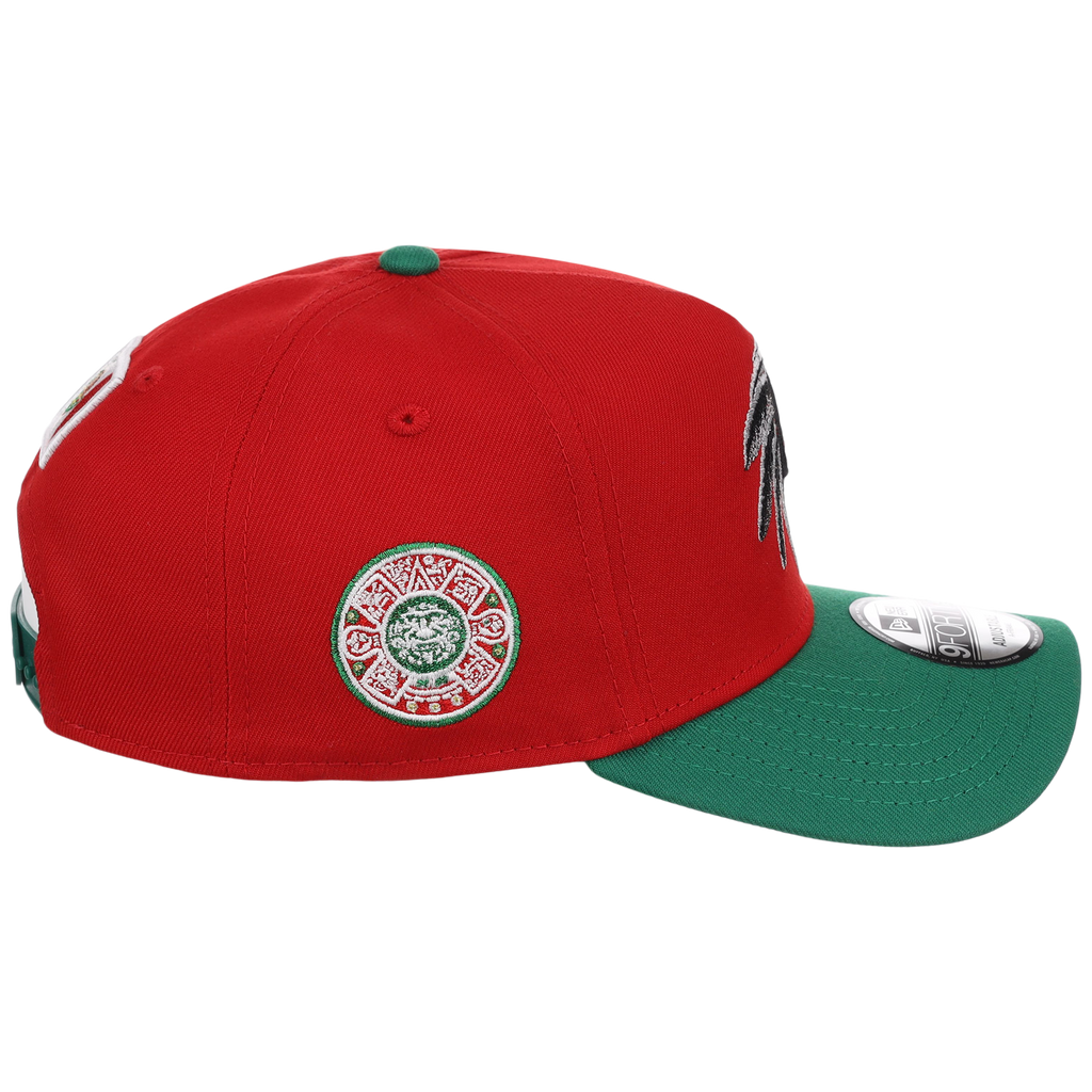 Crown the City: Mexico City - Aztec Head New Era 9FORTY (Red/Dark Green)