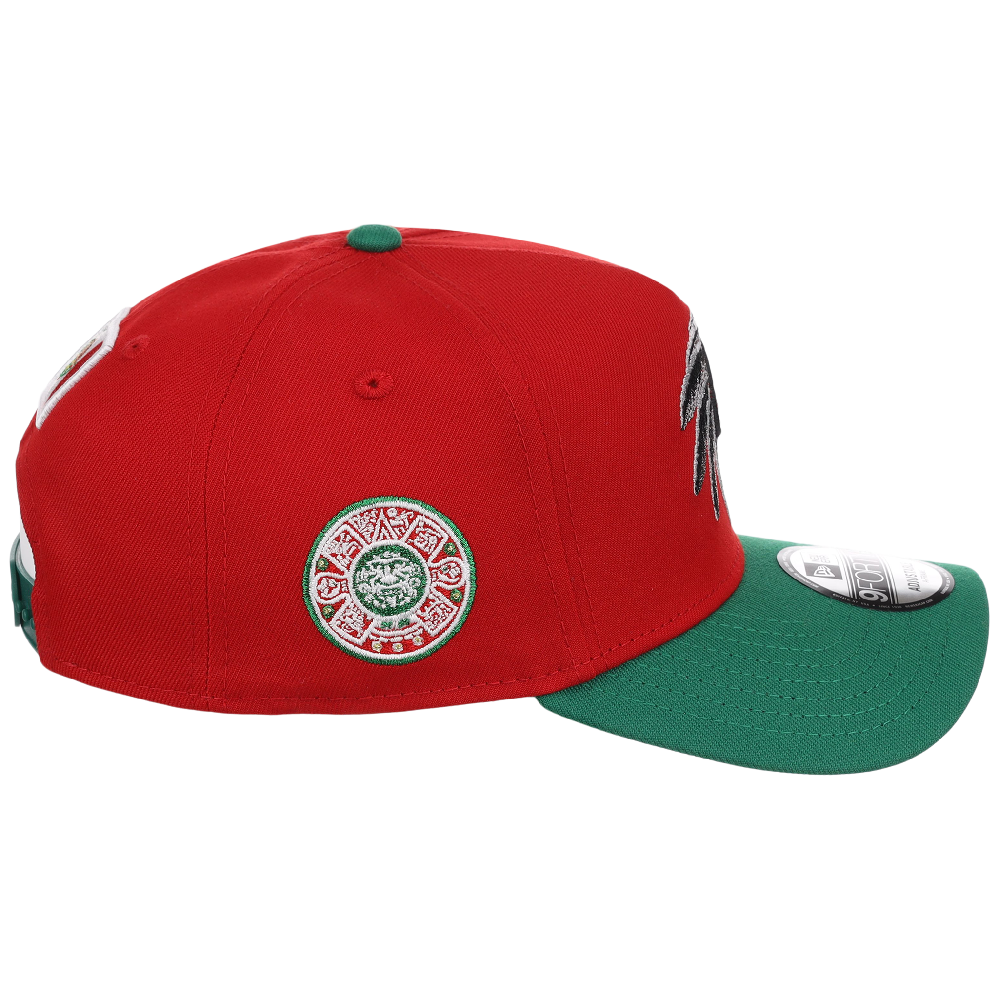 Crown the City: Mexico City - Aztec Head New Era 9FORTY (Red/Dark Green)