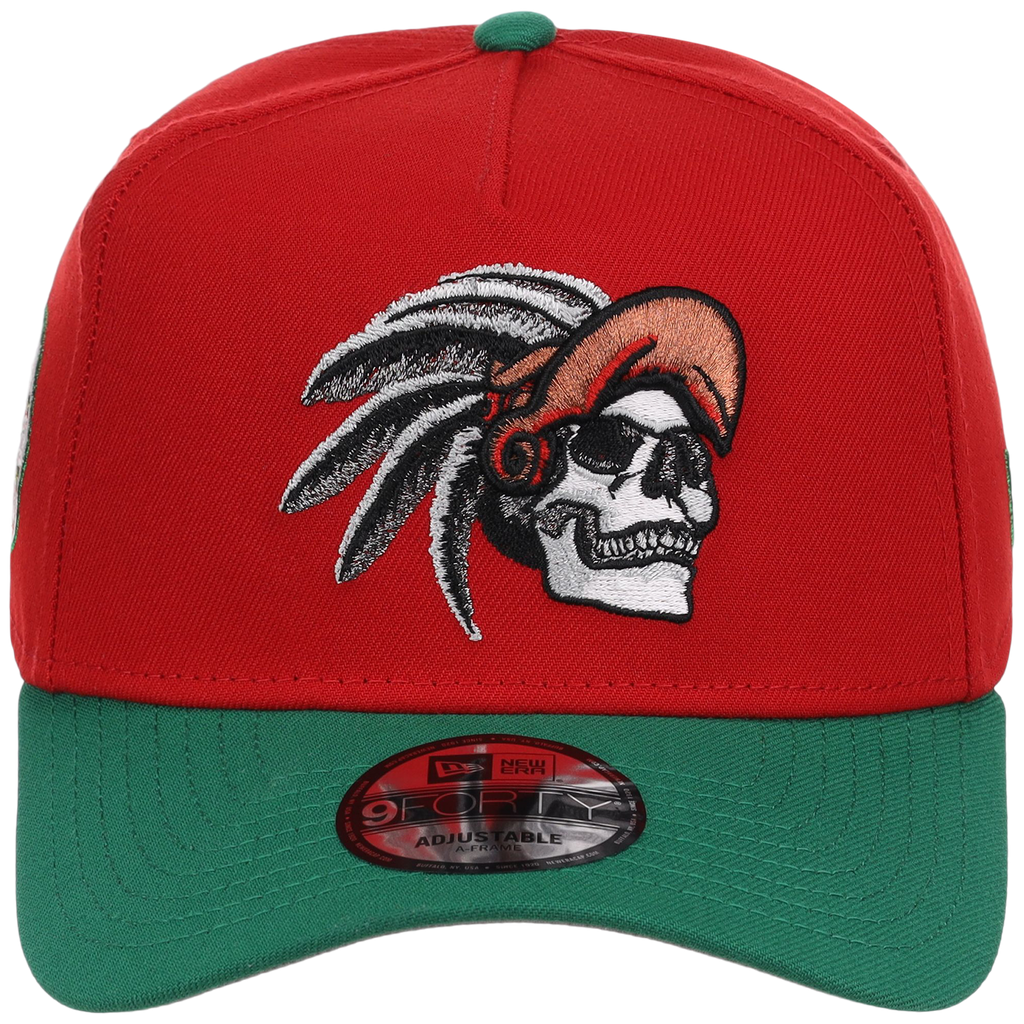 Crown the City: Mexico City - Aztec Head New Era 9FORTY (Red/Dark Green)