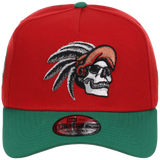 Crown the City: Mexico City - Aztec Head New Era 9FORTY (Red/Dark Green)
