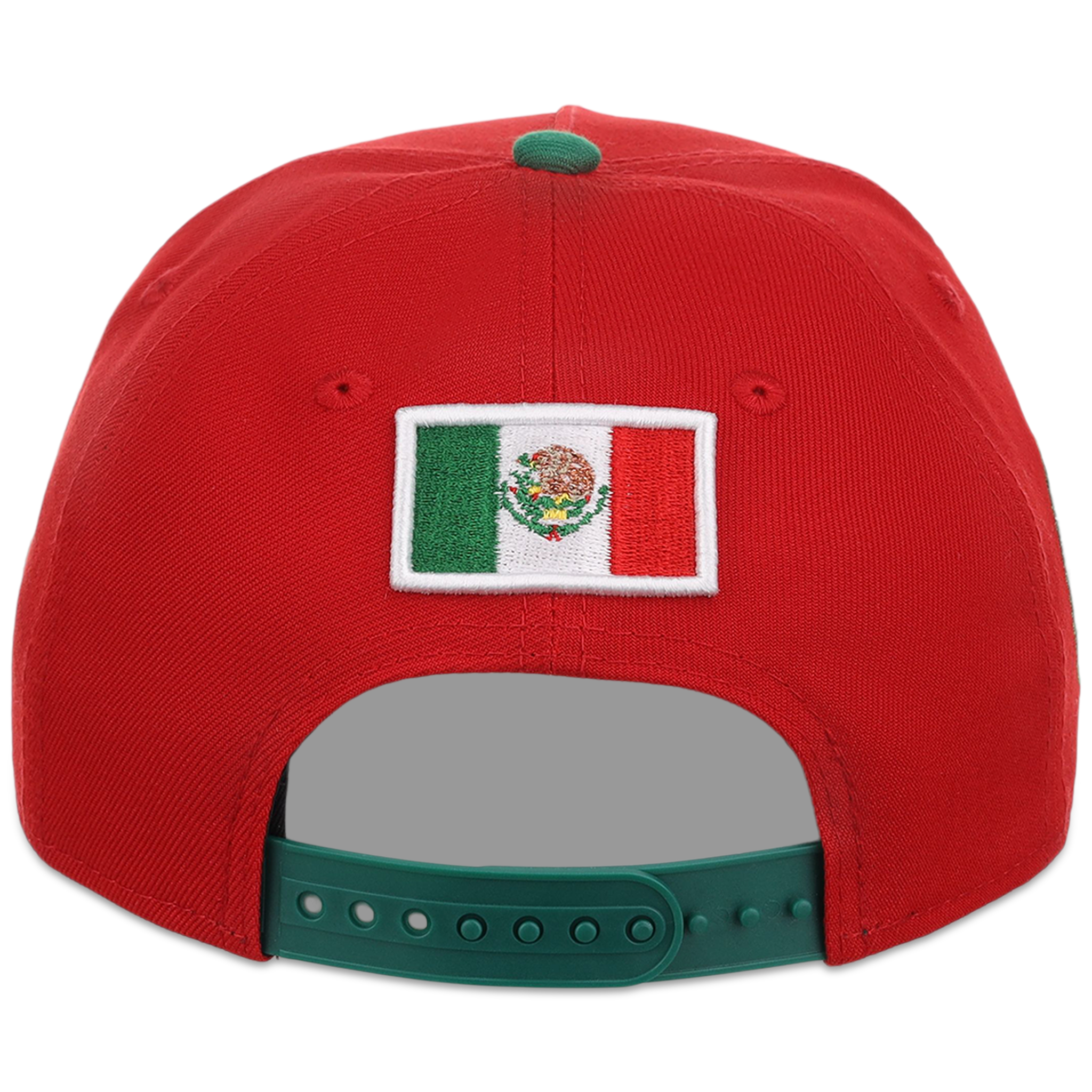 Crown the City: Mexico City - Aztec Head New Era 9FORTY (Red/Dark Green)