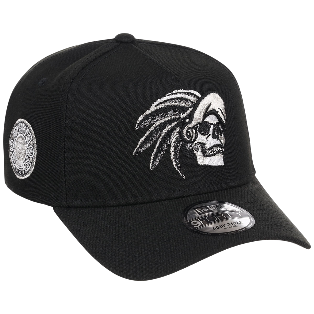 Crown the City: Mexico City - Aztec Head New Era 9FORTY (Black/Black)