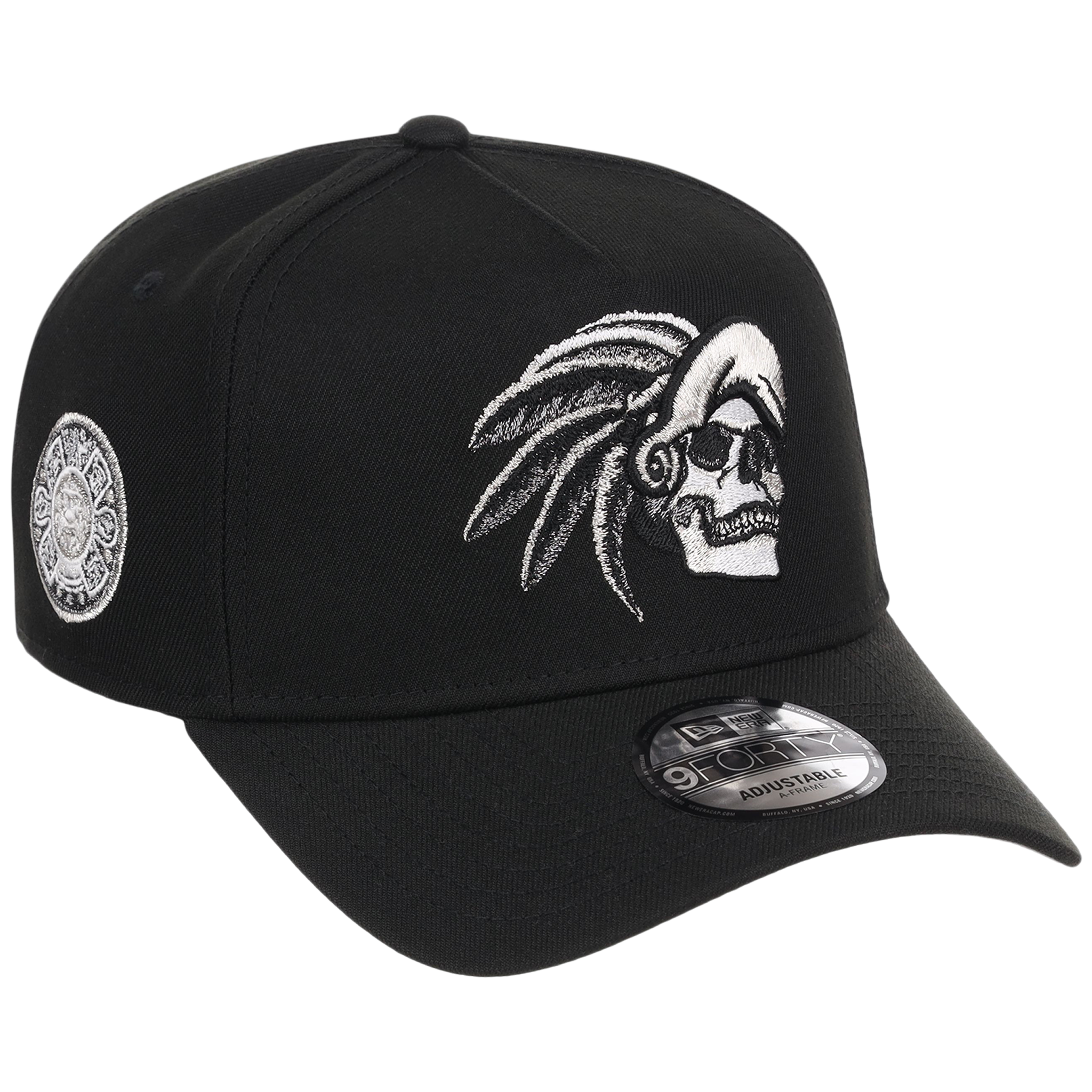 Crown the City: Mexico City - Aztec Head New Era 9FORTY (Black/Black)
