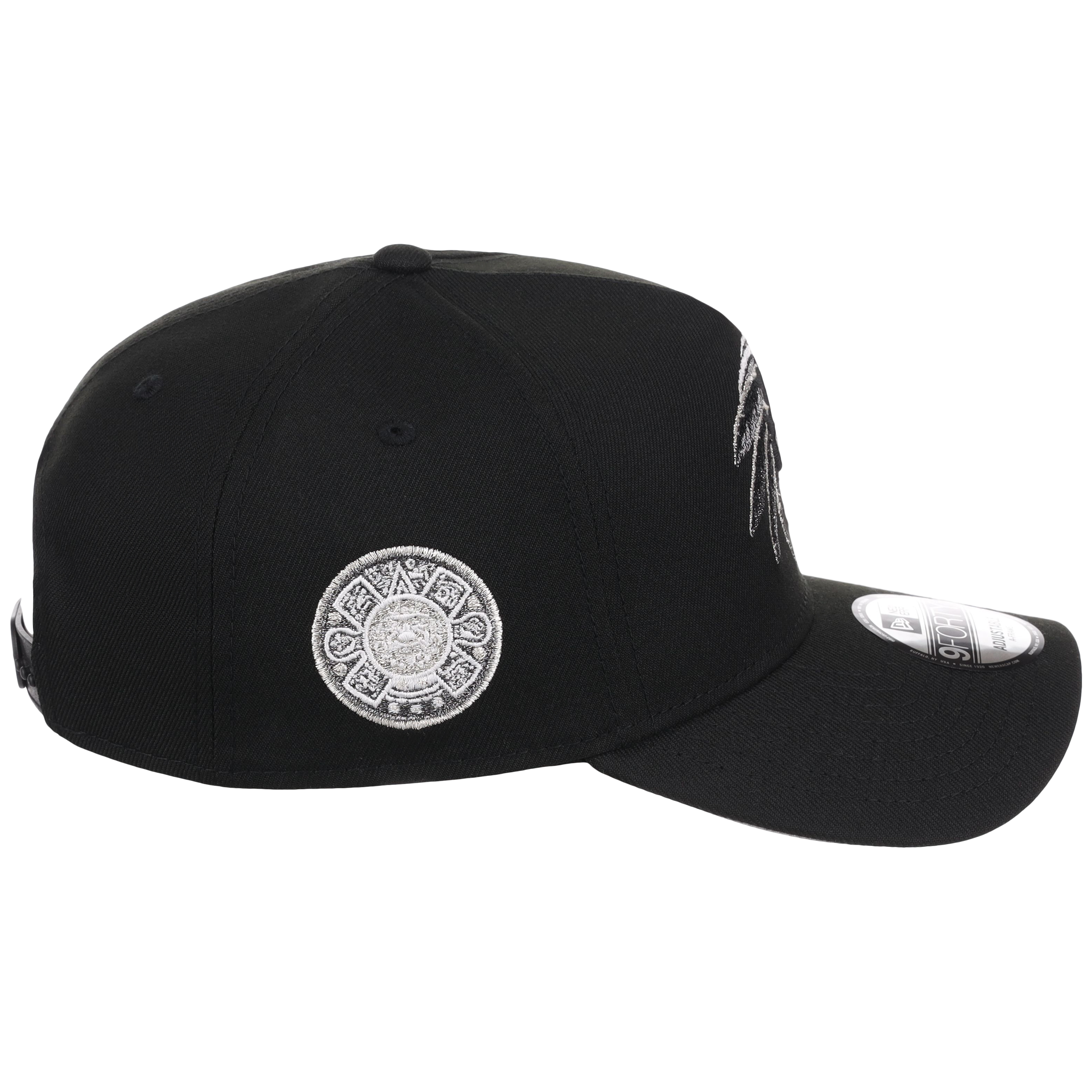 Crown the City: Mexico City - Aztec Head New Era 9FORTY (Black/Black)