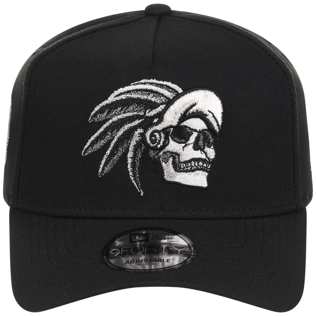 Crown the City: Mexico City - Aztec Head New Era 9FORTY (Black/Black)
