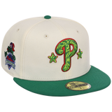 Philadelphia Phillies Philly Crown the City - Fanatic New Era 59FIFTY (Chrome/Green)