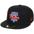 Philadelphia Phillies Philly Crown the City - Liberty Bell New Era 59FIFTY (Black/Black)