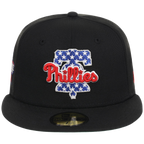 Philadelphia Phillies Philly Crown the City - Liberty Bell New Era 59FIFTY (Black/Black)
