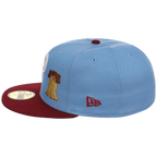 Philadelphia Phillies Philly Crown the City - Sky Bell New Era 59FIFTY (Sky/Maroon)