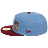 Philadelphia Phillies Philly Crown the City - Sky Bell New Era 59FIFTY (Sky/Maroon)