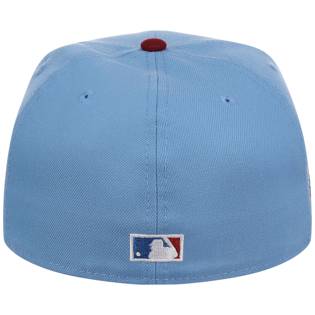 Philadelphia Phillies Philly Crown the City - Sky Bell New Era 59FIFTY (Sky/Maroon)