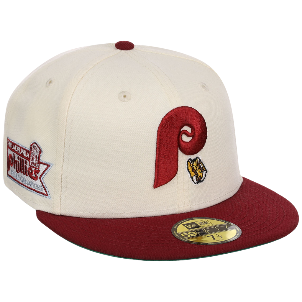 Philadelphia Phillies Philly Crown the City - Hoagie New Era 59FIFTY (Chrome/Maroon)