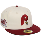 Philadelphia Phillies Philly Crown the City - Hoagie New Era 59FIFTY (Chrome/Maroon)