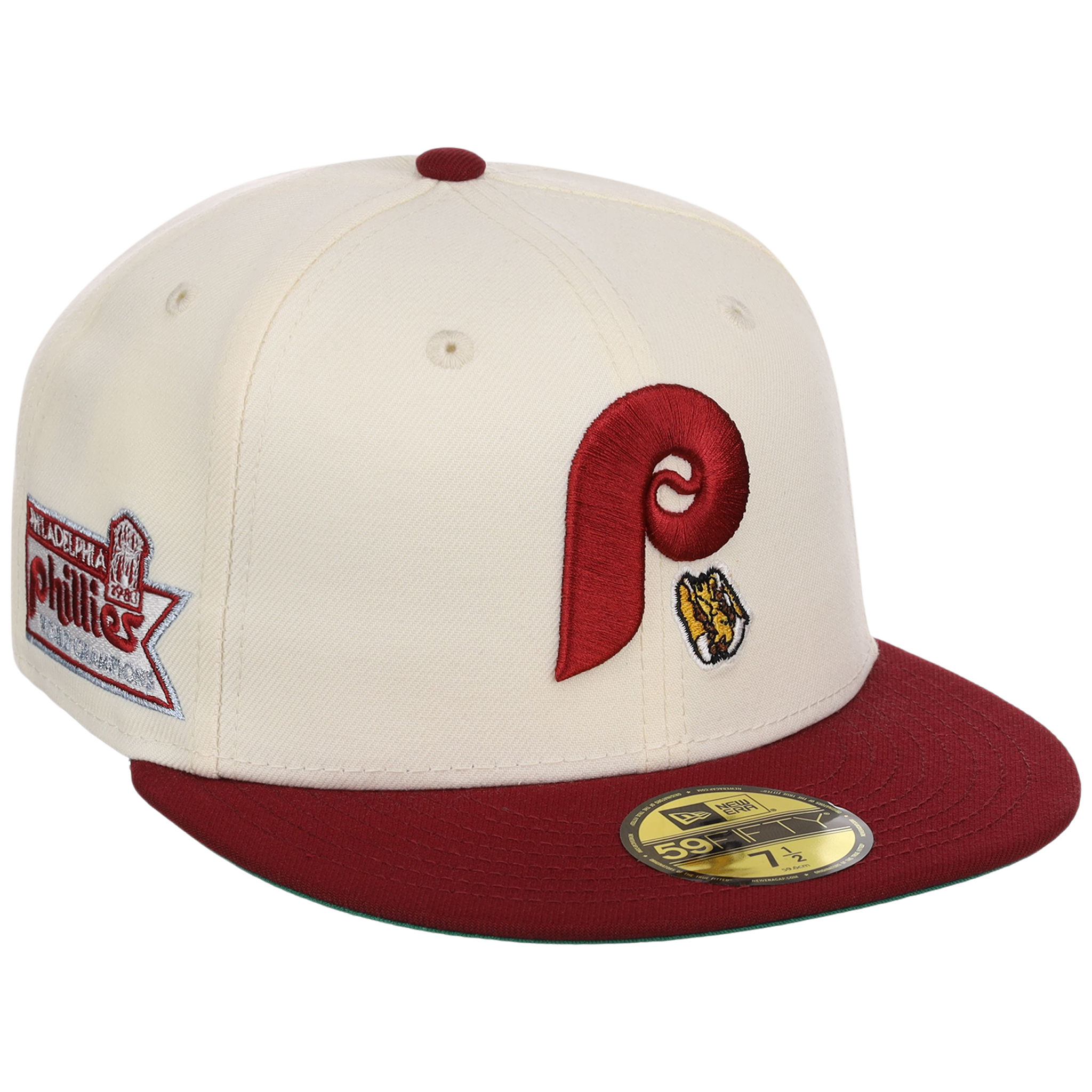Philadelphia Phillies Philly Crown the City - Hoagie New Era 59FIFTY (Chrome/Maroon)
