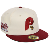 Philadelphia Phillies Philly Crown the City - Hoagie New Era 59FIFTY (Chrome/Maroon)