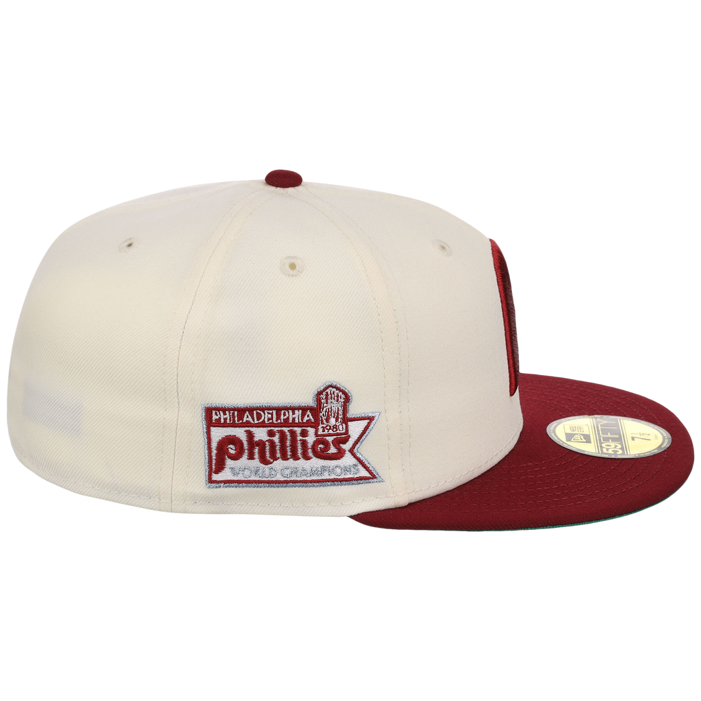 Philadelphia Phillies Philly Crown the City - Hoagie New Era 59FIFTY (Chrome/Maroon)