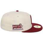 Philadelphia Phillies Philly Crown the City - Hoagie New Era 59FIFTY (Chrome/Maroon)