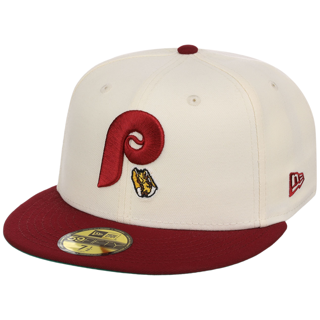 Philadelphia Phillies Philly Crown the City - Hoagie New Era 59FIFTY (Chrome/Maroon)