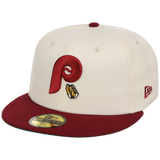 Philadelphia Phillies Philly Crown the City - Hoagie New Era 59FIFTY (Chrome/Maroon)