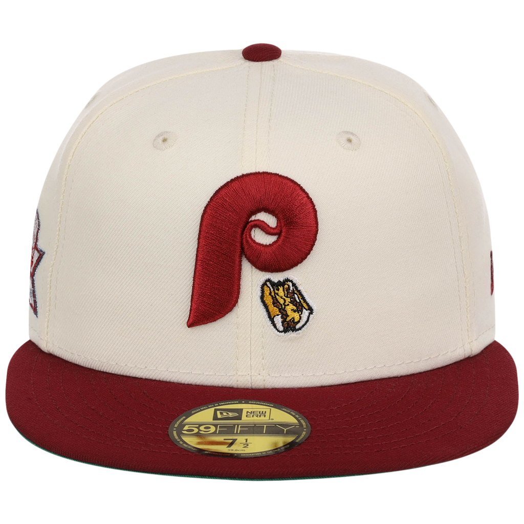 Philadelphia Phillies Philly Crown the City - Hoagie New Era 59FIFTY (Chrome/Maroon)