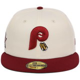 Philadelphia Phillies Philly Crown the City - Hoagie New Era 59FIFTY (Chrome/Maroon)