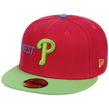 Philadelphia Phillies Philly Crown the City - Prince New Era 59FIFTY (Pink/Neon Green)