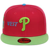 Philadelphia Phillies Philly Crown the City - Prince New Era 59FIFTY (Pink/Neon Green)