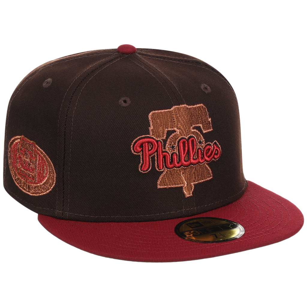 Philadelphia Phillies Philly Crown the City - Liberty Bell New Era 59FIFTY (Black/Maroon)