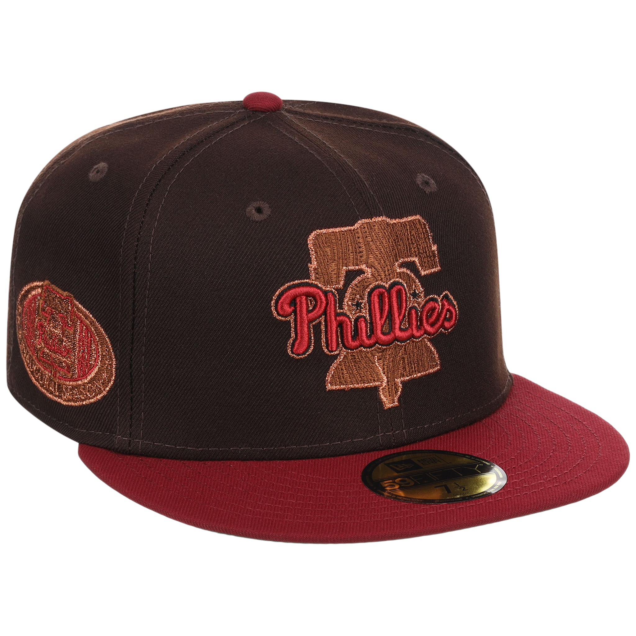 Philadelphia Phillies Philly Crown the City - Liberty Bell New Era 59FIFTY (Black/Maroon)
